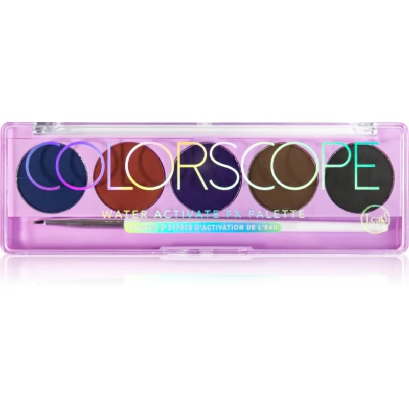 J.Cat Beauty ColorScope paletta arcra ecsettel árnyalat 104 Deep 5 g