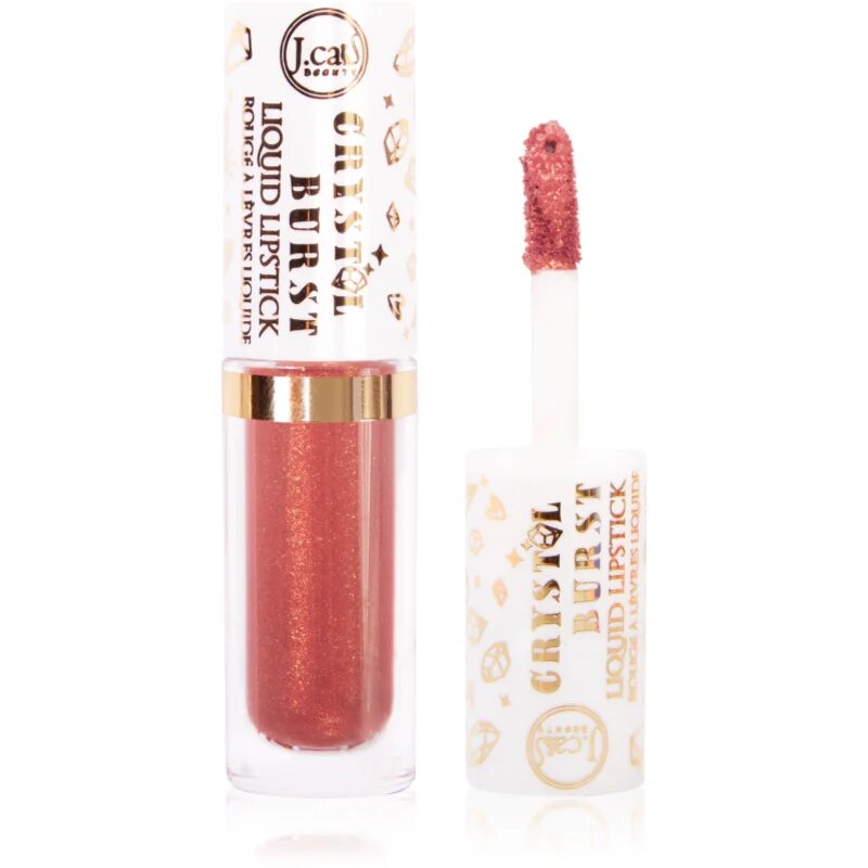 J.Cat Beauty Crystal Burst hosszantartó folyékony rúzs árnyalat 104 Romance In Paris 0.8 g