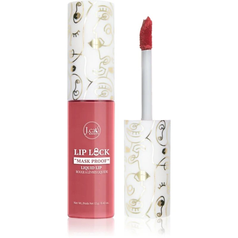 J.Cat Beauty Lip Lock hosszantartó folyékony rúzs matt hatással árnyalat 108 Blessed 10 g