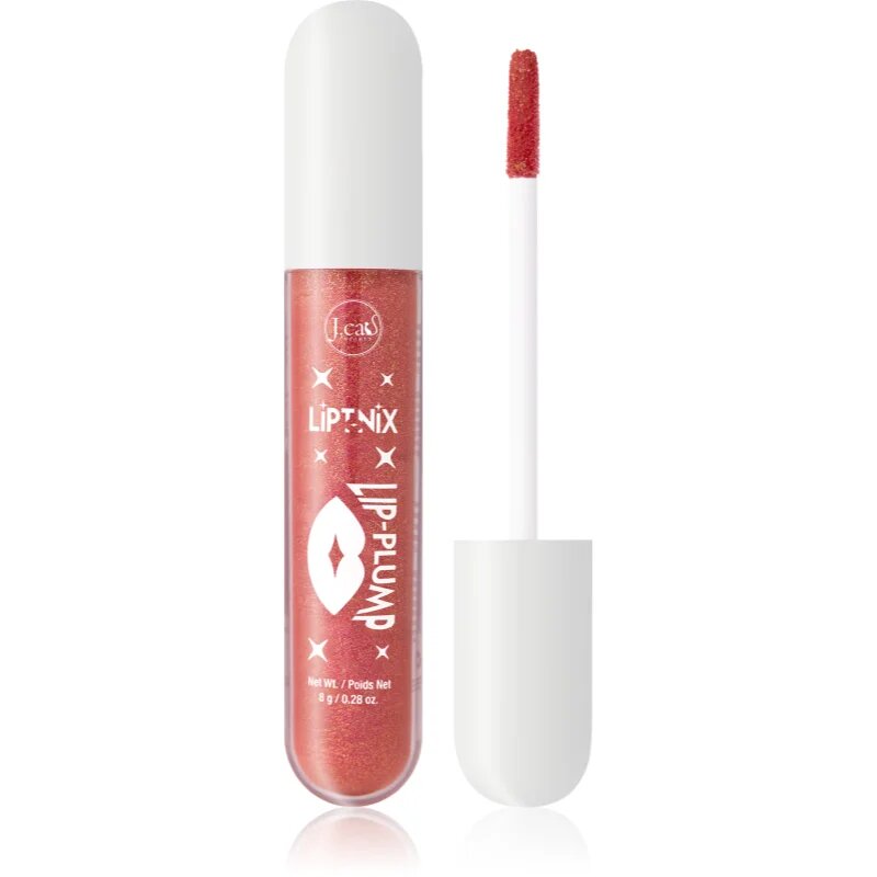 J.Cat Beauty Liptnix hidratáló ajakfény dús hatásért árnyalat 108 Plump Envy 8 g