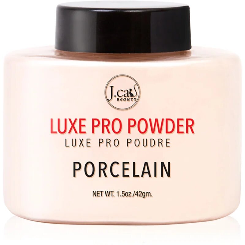 J.Cat Beauty Luxe Pro fixáló porpúder matt hatással árnyalat 103 Porcelain 42 g