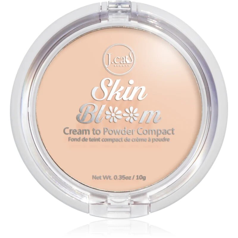 J.Cat Beauty Skin Bloom kompakt krémalapozó a teljes fedésre árnyalat 103 Warm Bisque 7.5 g