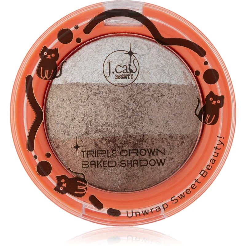 J.Cat Beauty Triple Crown hosszantartó szemhéjfesték árnyalat 103 Gingerbread 2.5 g