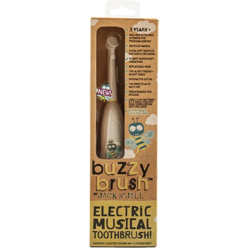 Jack N’ Jill Buzzy Brush elemes gyermek fogkefe 1 db