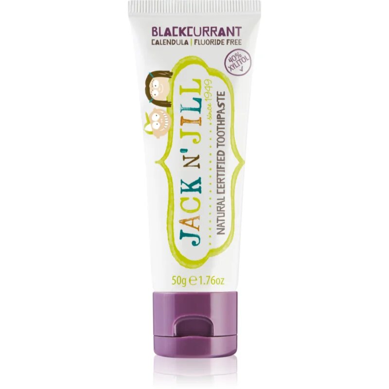 Jack N’ Jill Natural természetes fogkrém gyermekeknek íz Blackcurrant 50 g