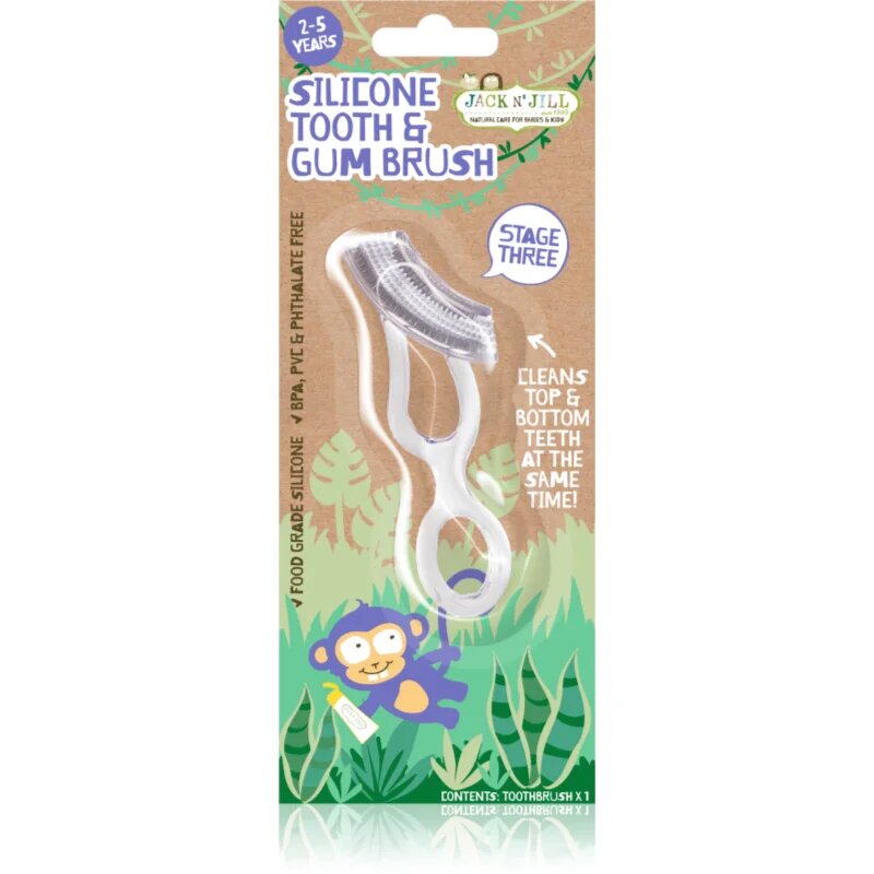 Jack N’ Jill Silicone fogkefe a gyermekek fogaira és ínyére gyenge 1 db