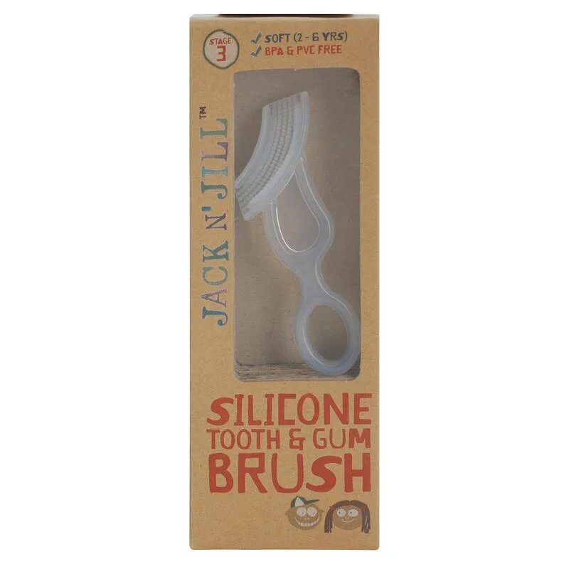 Jack N’ Jill Silicone fogkefe a gyermekek fogaira és ínyére gyenge 1 db