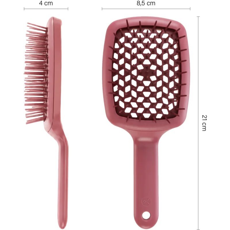Janeke Curvy "M" Vented Brush lapos kefe a hajformázáshoz melyhez magas hőfokot használunk 21 x 85 x 4 cm 1 db