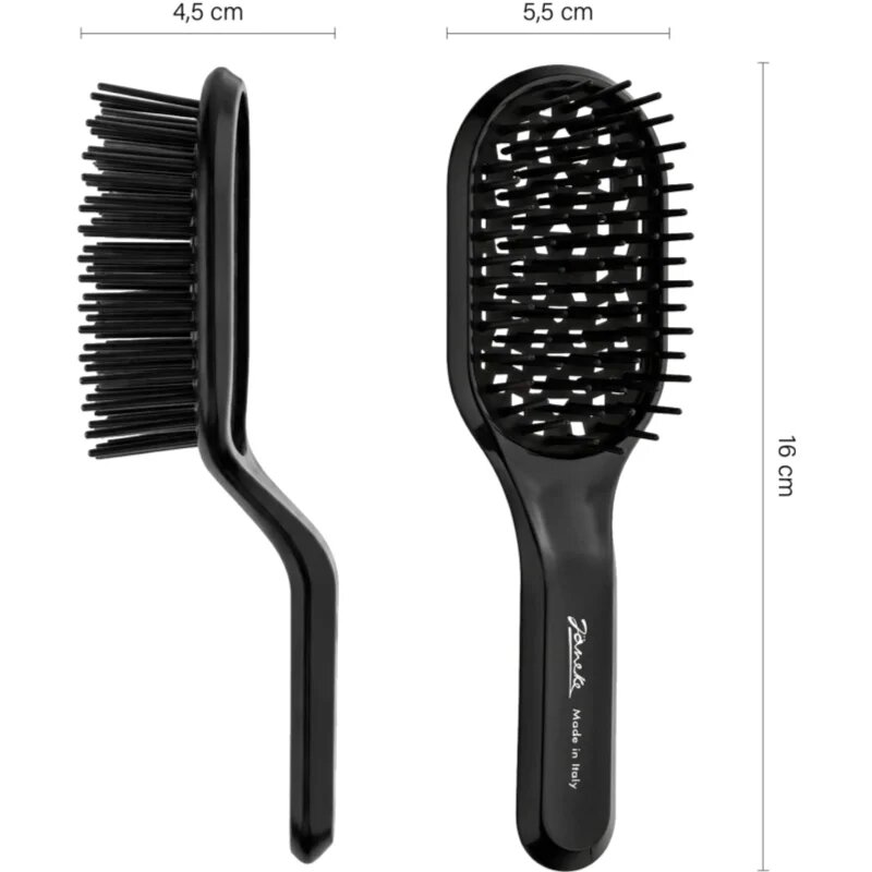 Janeke Curvy Vented Brush lapos kefe a gyorsabban beszárított hajhoz 15x5 cm