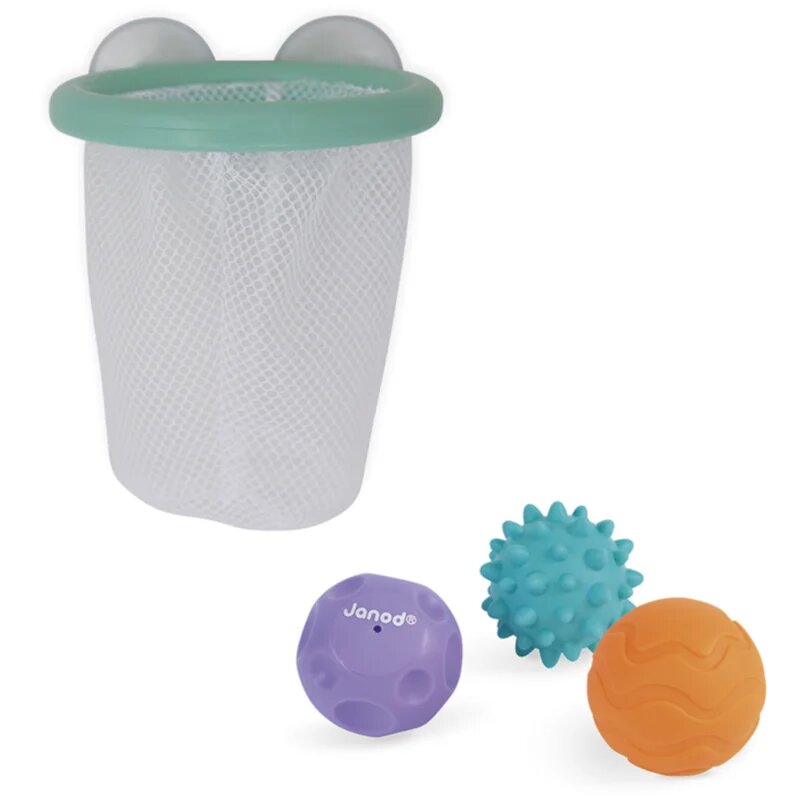 Janod Bath Basket Fürdőjátékok 12m+ 3 db