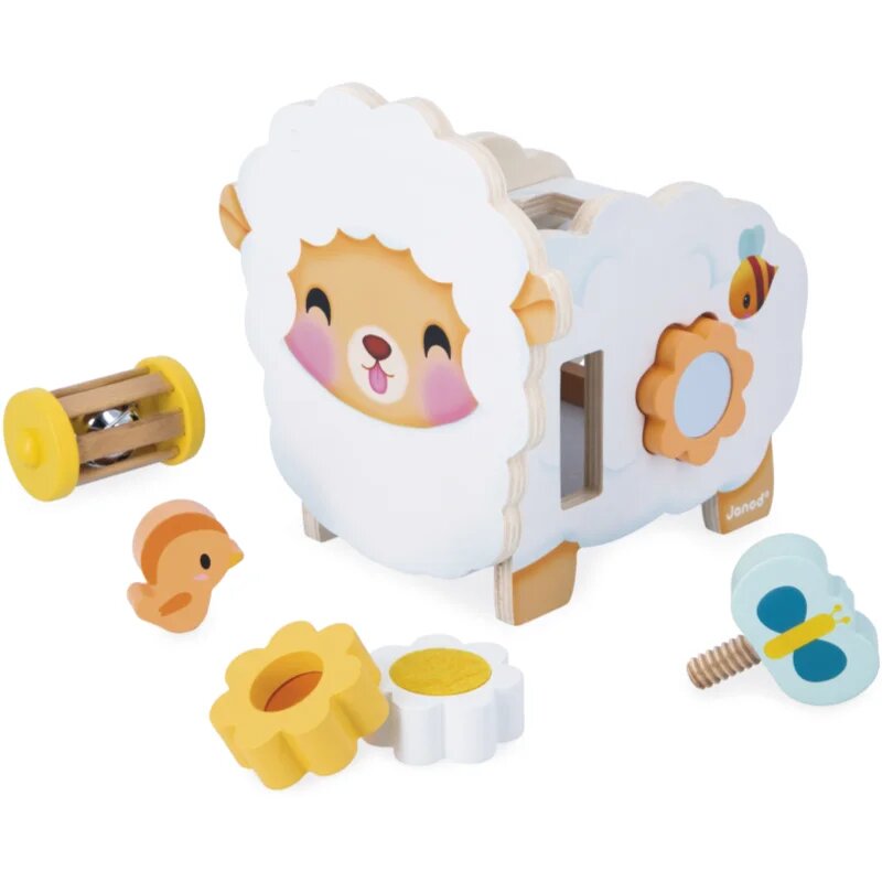Janod Multi-Activity Sheep interaktív játék fából készült 12m+ 1 db