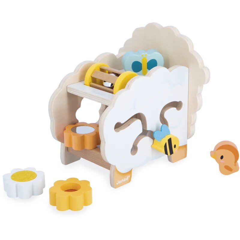 Janod Multi-Activity Sheep interaktív játék fából készült 12m+ 1 db