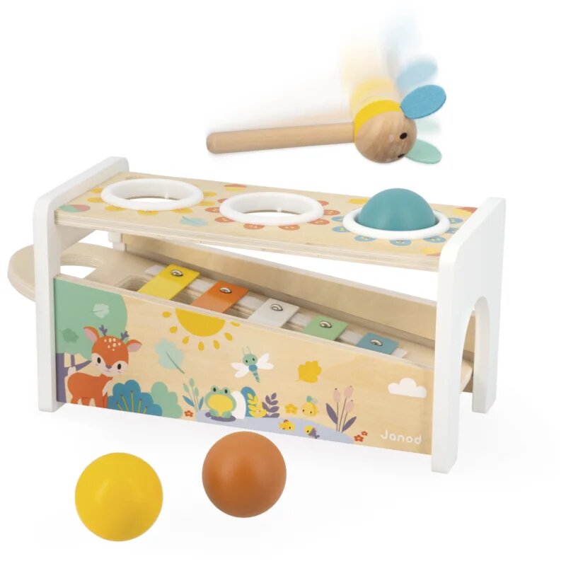 Janod Pure Tap Tap Xylophone beütős játék 12m+ 1 db