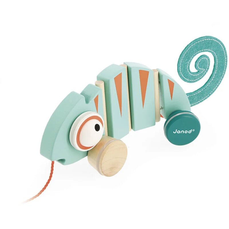 Janod Tropik Pull-Along Chameleon húzogatós játék 12m+ 1 db