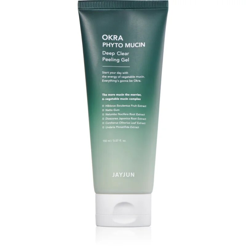 Jayjun Okra Phyto Mucin Deep mélyen tisztító gél peeling hatással 150 ml