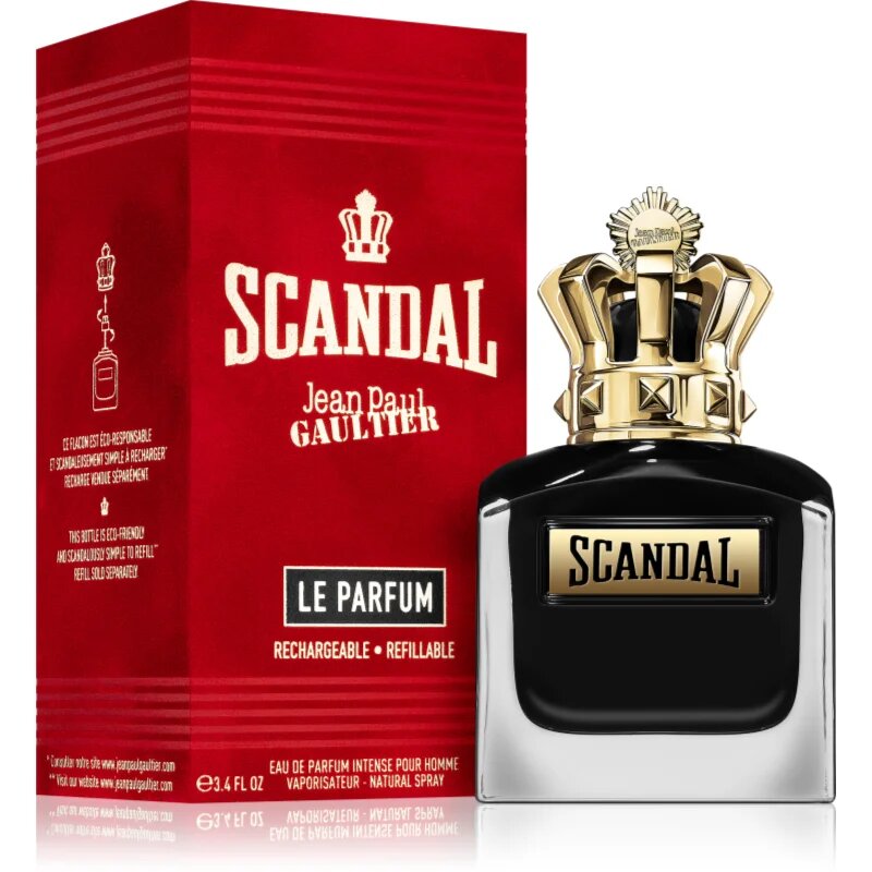 Jean Paul Gaultier Scandal Pour Homme Le Parfum Eau de Parfum utántölthető uraknak 100 ml