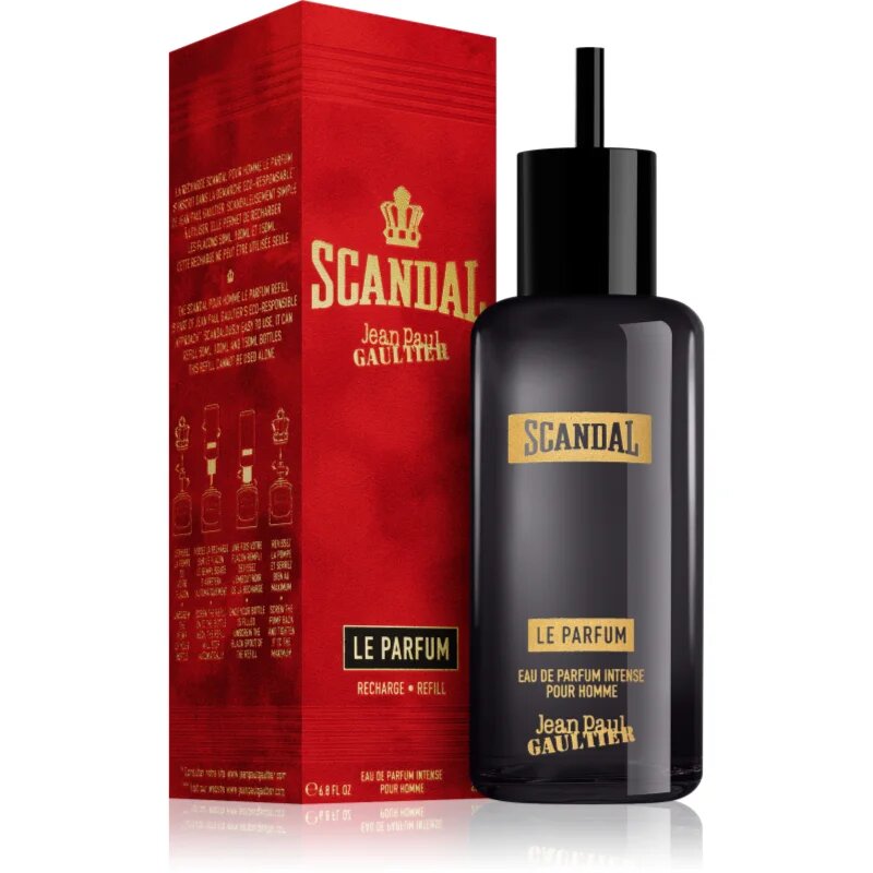 Jean Paul Gaultier Scandal Pour Homme Le Parfum Eau de Parfum utántöltő uraknak 200 ml