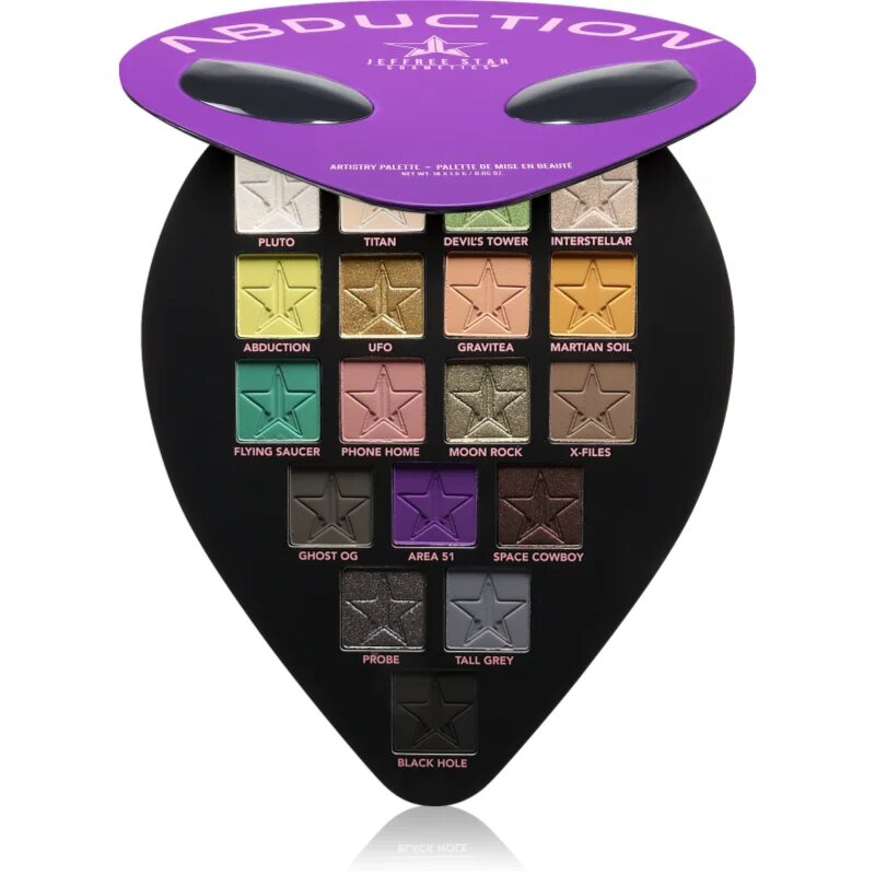 Jeffree Star Cosmetics Abduction Artistry Eye Palette szemhéjfesték paletta 18x1.5 g