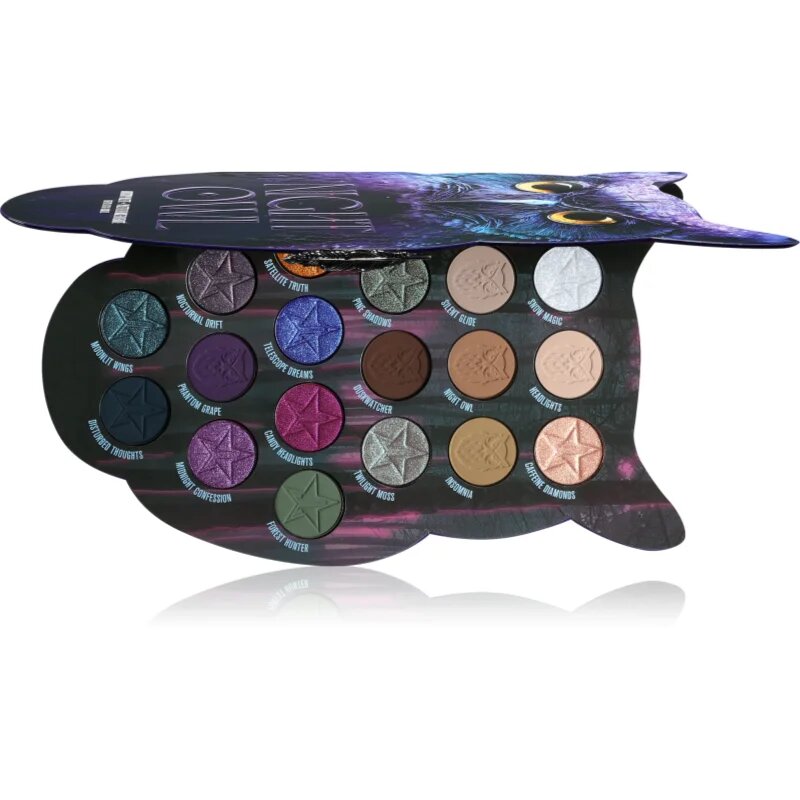 Jeffree Star Cosmetics Artisty Palette Night Owl szemhéjfesték paletta 18x1 g