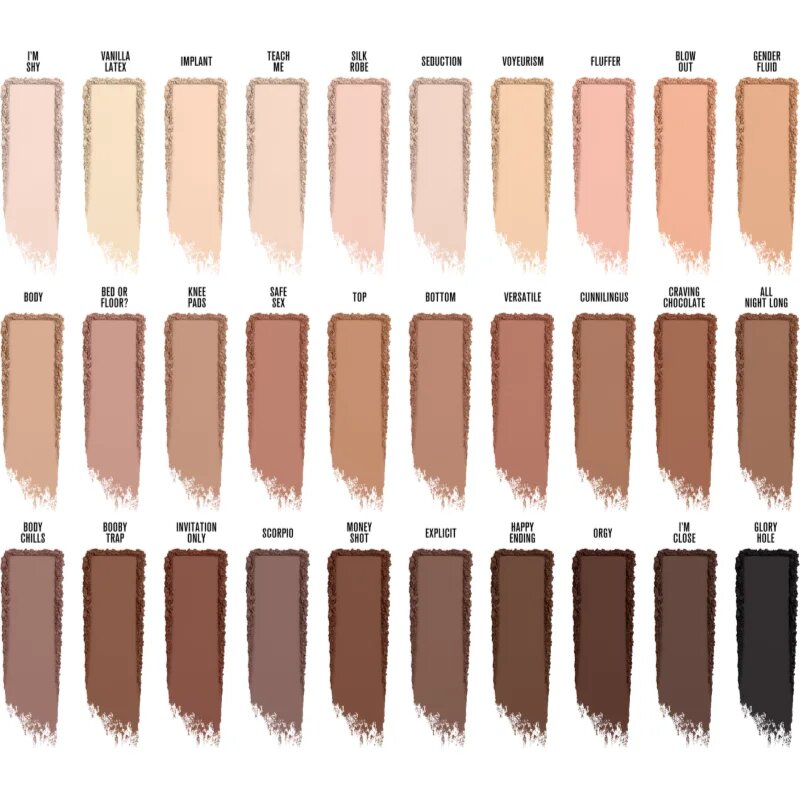 Jeffree Star Cosmetics Orgy Artistry szemhéjfesték paletta 30x1.5 g