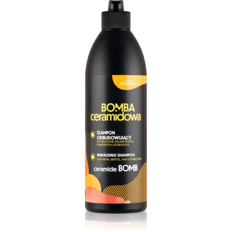 Joanna Ceramide Bomb Rebuilding Shampoo regeneráló sampon a töredezett károsult hajra 500 ml
