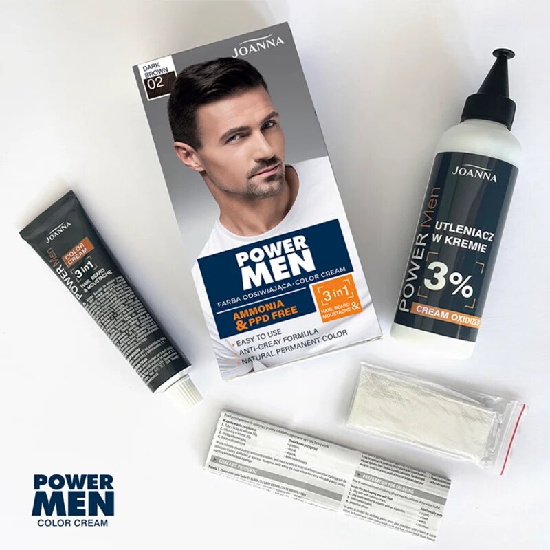 Joanna Power Men hajfesték uraknak árnyalat Dark Brown