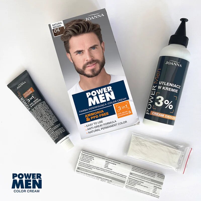 Joanna Power Men hajfesték uraknak árnyalat Natural Brown