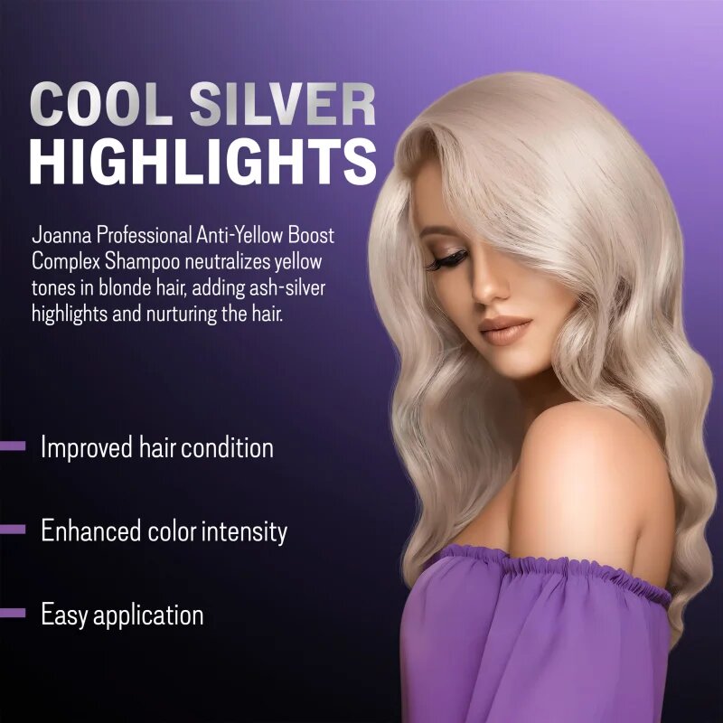 Joanna Professional Color Boost Complex revitalizáló sampon szőke és ősz hajra 500 g