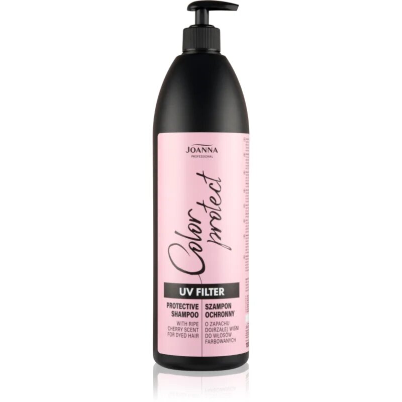 Joanna Professional UV Filter ápoló sampon nap által károsult haj illatok Cherry 1000 ml