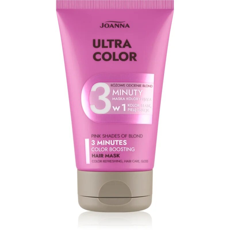 Joanna Ultra Color Pink Shades 3 Minutes tonizáló kondicionáló árnyalat Pink 100 ml