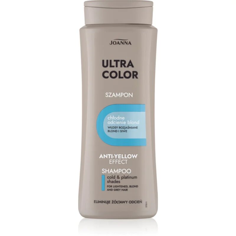 Joanna Ultra Color tisztító és tápláló sampon szőke hajra 400 ml