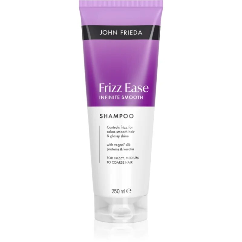 John Frieda Frizz Ease Infitine Smooth Shampoo finom állagú tisztító sampon hajegyenesítésre 250 ml