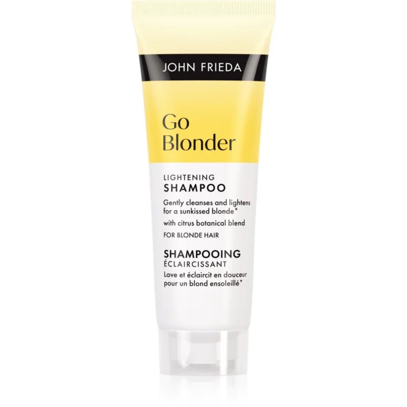John Frieda Go Blonder Lightening Shampoo világosító sampon szőke hajra 75 ml