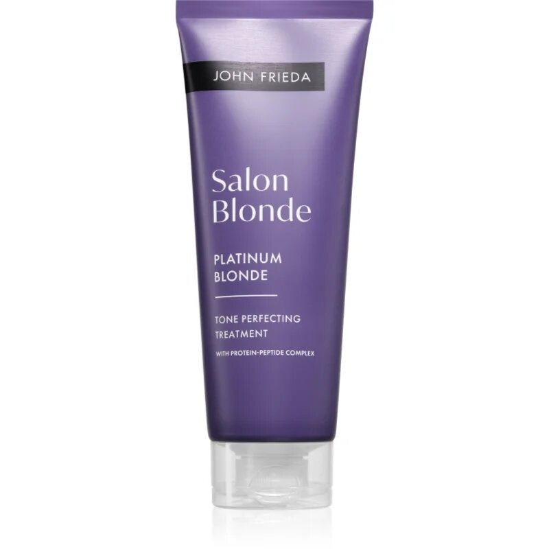 John Frieda Salon Blonde Tone Perfecting Treatment tonizáló krém a hajszín élénkítéséért árnyalat Platinum Blonde 120 ml