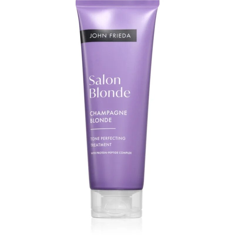 John Frieda Salon Blonde Tone Perfecting Treatment tonizáló krém a hajszín élénkítéséért árnyalat Sparkling Wine 120 ml