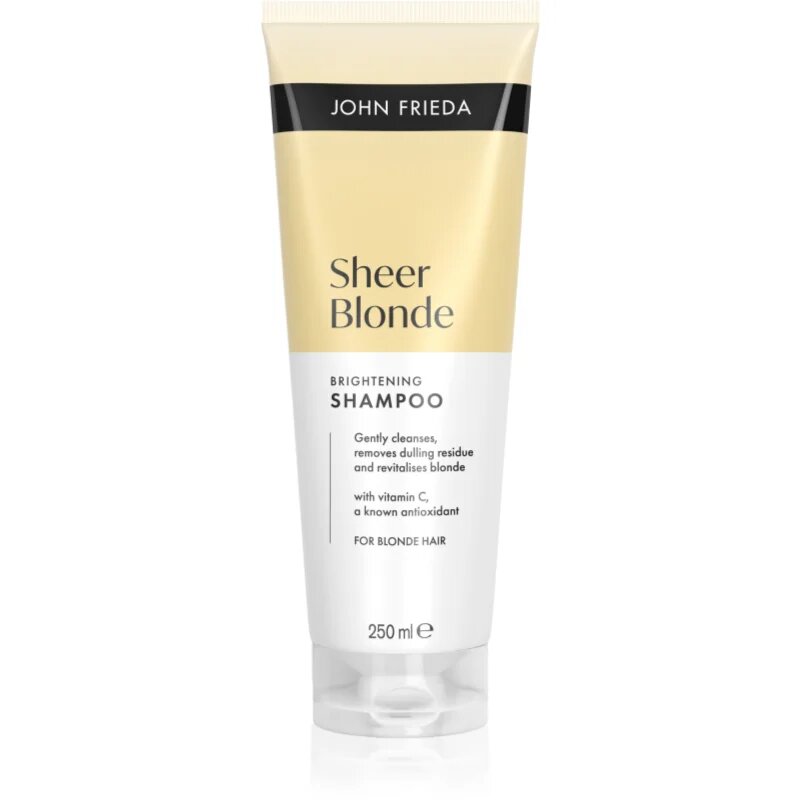 John Frieda Sheer Blonde Brightening Shampoo élénkítő sampon szőke hajra 250 ml