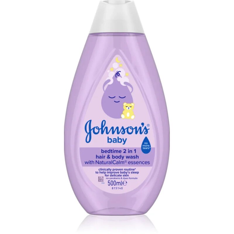 Johnson's® Bedtime tisztító gél testre és hajra nyugodt éjszakára 500 ml