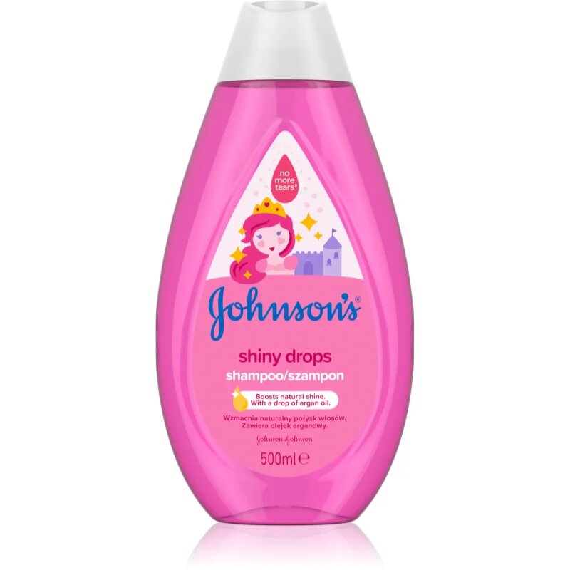 Johnson's® Shiny Drops finom állagú sampon gyermekeknek 500 ml