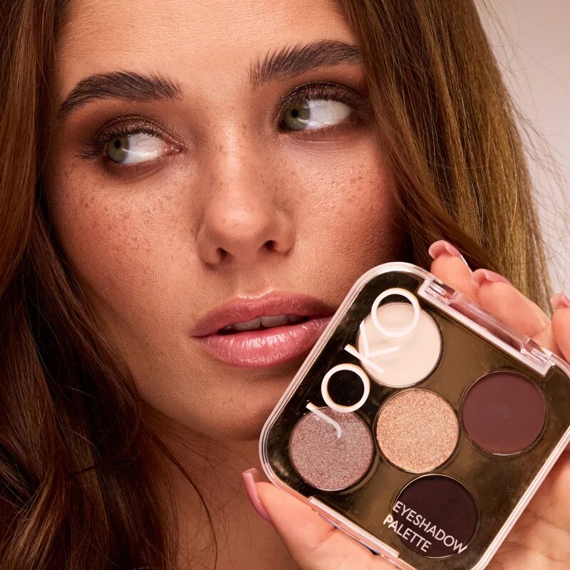 JOKO Eyeshadow Palette 5 színt tartalmazó szemhéjfesték paletta árnyalat Smoky Nude 7 g
