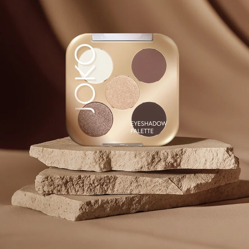 JOKO Eyeshadow Palette 5 színt tartalmazó szemhéjfesték paletta árnyalat Smoky Nude 7 g