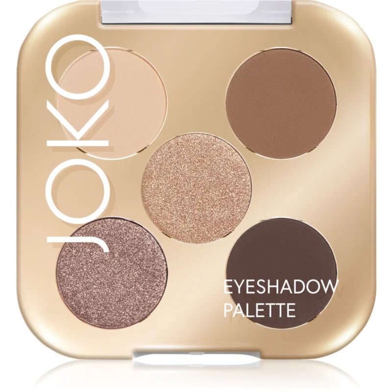 JOKO Eyeshadow Palette 5 színt tartalmazó szemhéjfesték paletta árnyalat Sparkling Sands 7 g