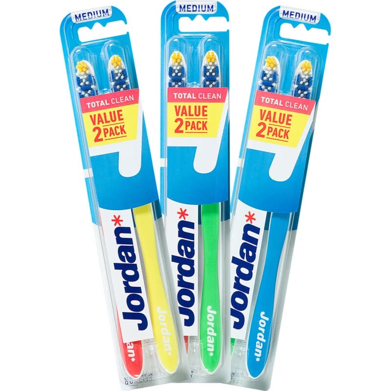 Jordan Total Clean Medium 2 pack fogkefe 2 db