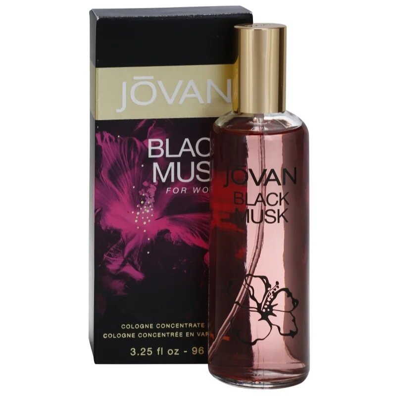 Jovan Black Musk Eau de Cologne hölgyeknek 96 ml