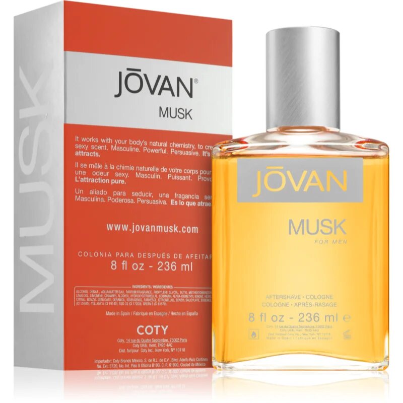 Jovan Musk For Men borotválkozás utáni arcvíz uraknak 236 ml