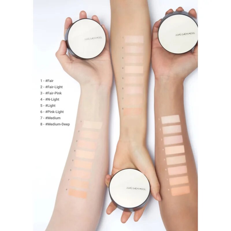 JUNG SAEM MOOL Essential Skin Nuder Cushion élénkítő make-up utántöltő árnyalat Medium Deep 14 g