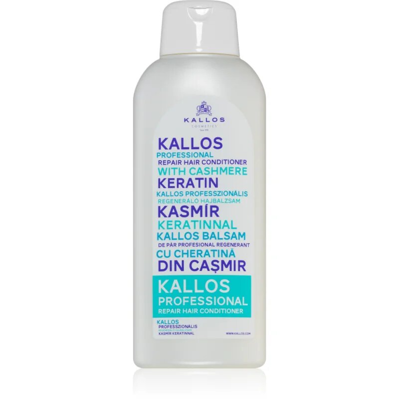 Kallos Cashmere keratin tápláló balzsam a száraz és durva hajra hölgyeknek 1000 ml