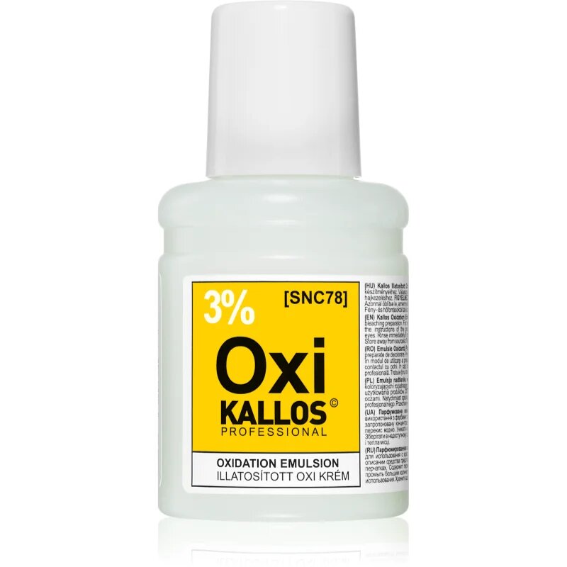 Kallos Classic Oxi peroxid krém 3% professzionális használatra 60 ml