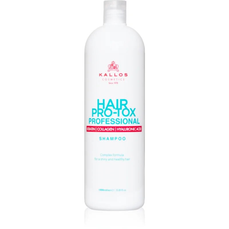 Kallos Hair Pro-Tox keratinos sampon száraz és sérült hajra 1000 ml