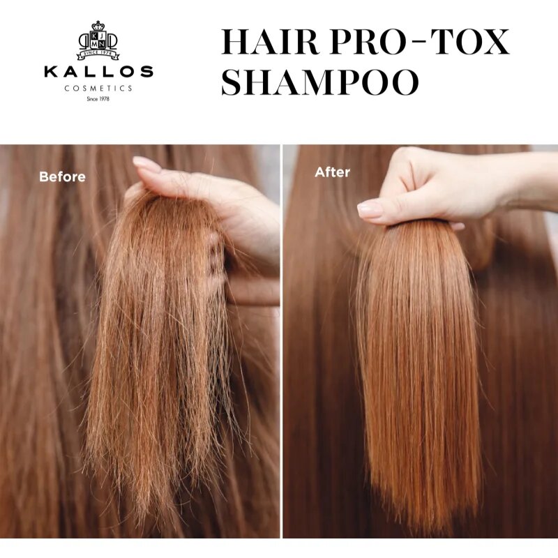 Kallos Hair Pro-Tox keratinos sampon száraz és sérült hajra 500 ml