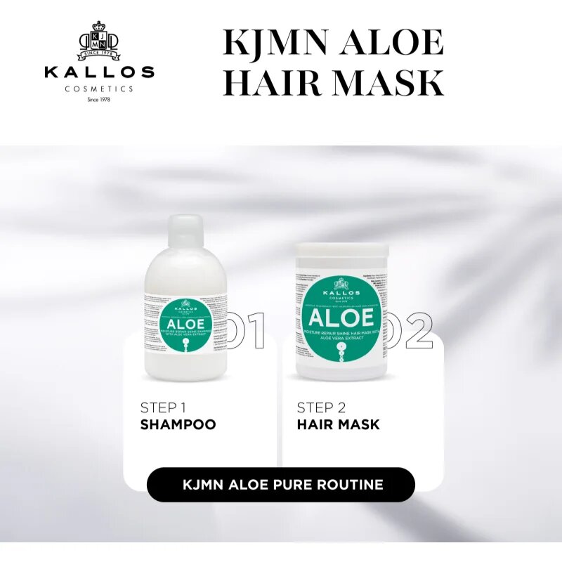 Kallos KJMN Professional Aloe hidratáló maszk aloe verával 1000 ml